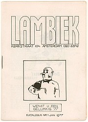 Lambiek Katalogus Nr. 1 jan 1977