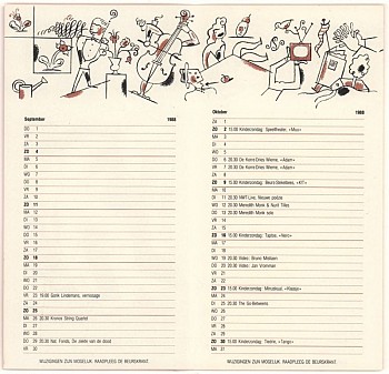 Beursschouwburg Agenda 1988-89